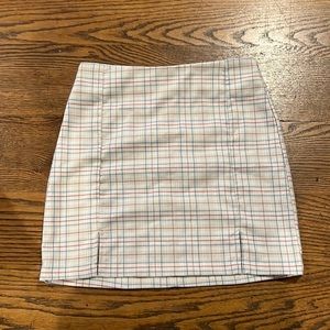Tilly’s plaid skirt